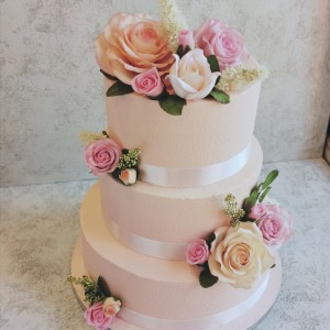 Торт с цветами из мастики (62 фото)